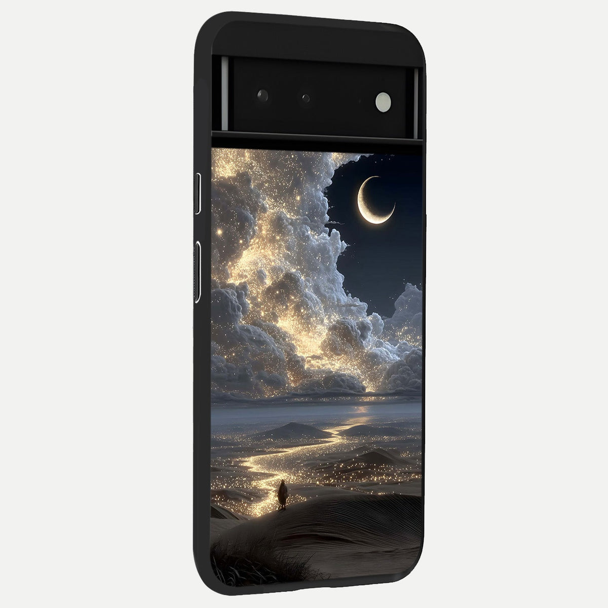  Moonlight Spark Path back cover For Google Pixel 6 slim fit glass case with vibrant aesthetic design