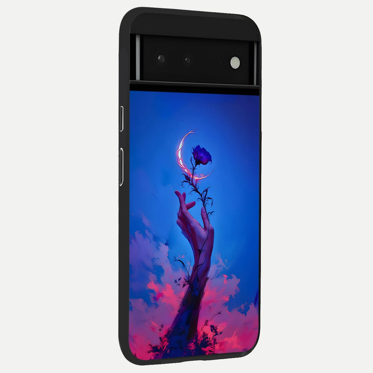  Mystic Hand back cover For Google Pixel 6 slim fit glass case with vibrant aesthetic design