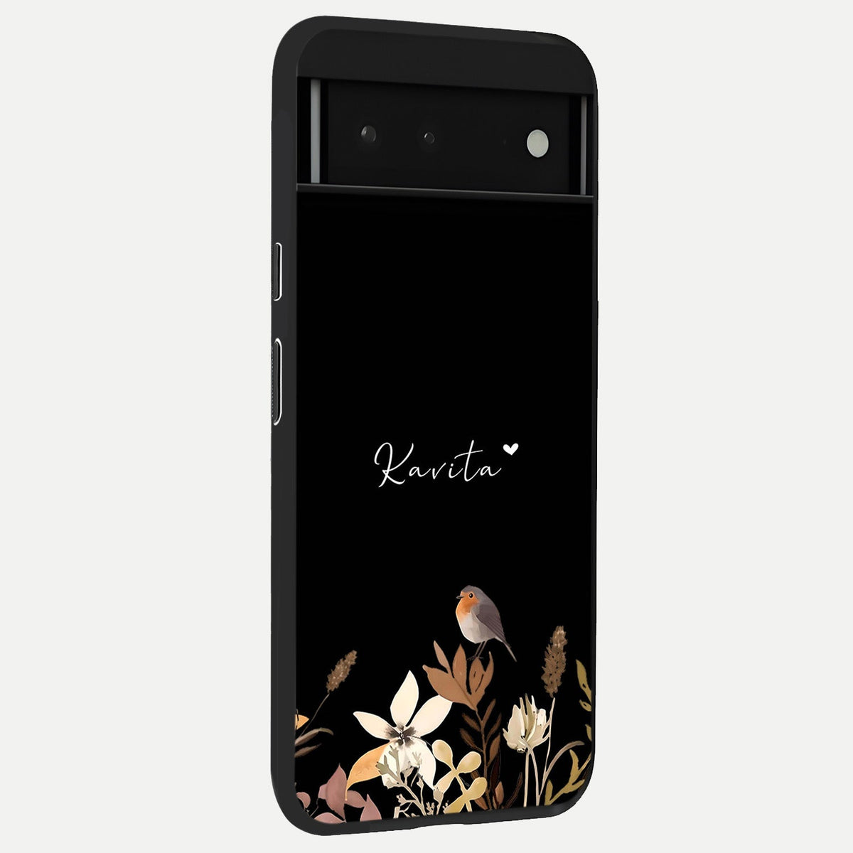  Quiet Garden Tune Custom Name back cover For Google Pixel 6 slim fit glass case with vibrant aesthetic design