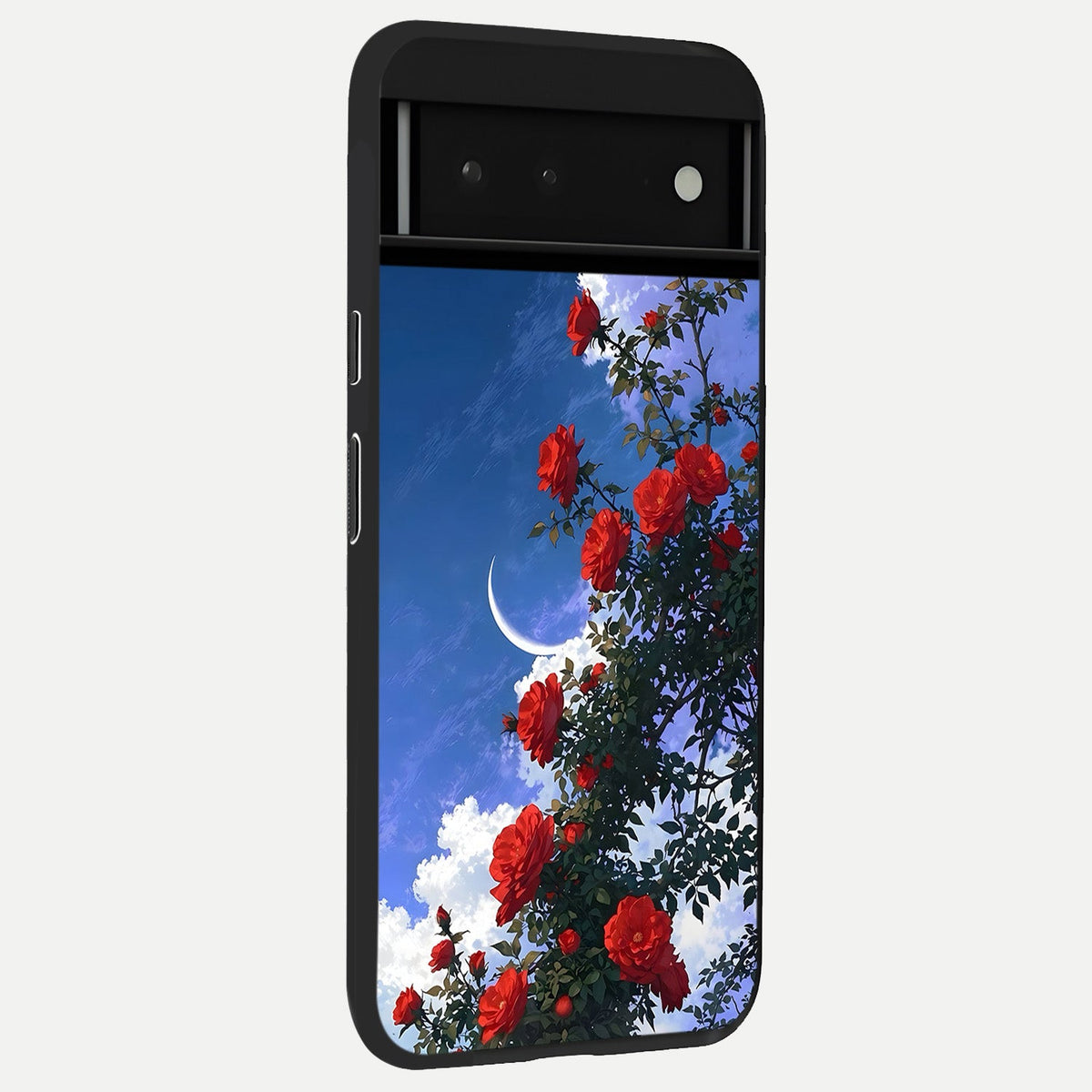  Rose Drift Flowers back cover For Google Pixel 6 slim fit glass case with vibrant aesthetic design