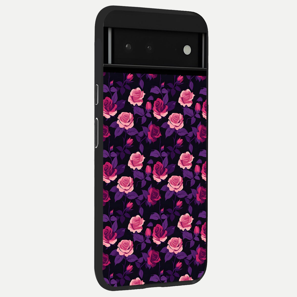  Rose Garden Twilight back cover For Google Pixel 6 slim fit glass case with vibrant aesthetic design