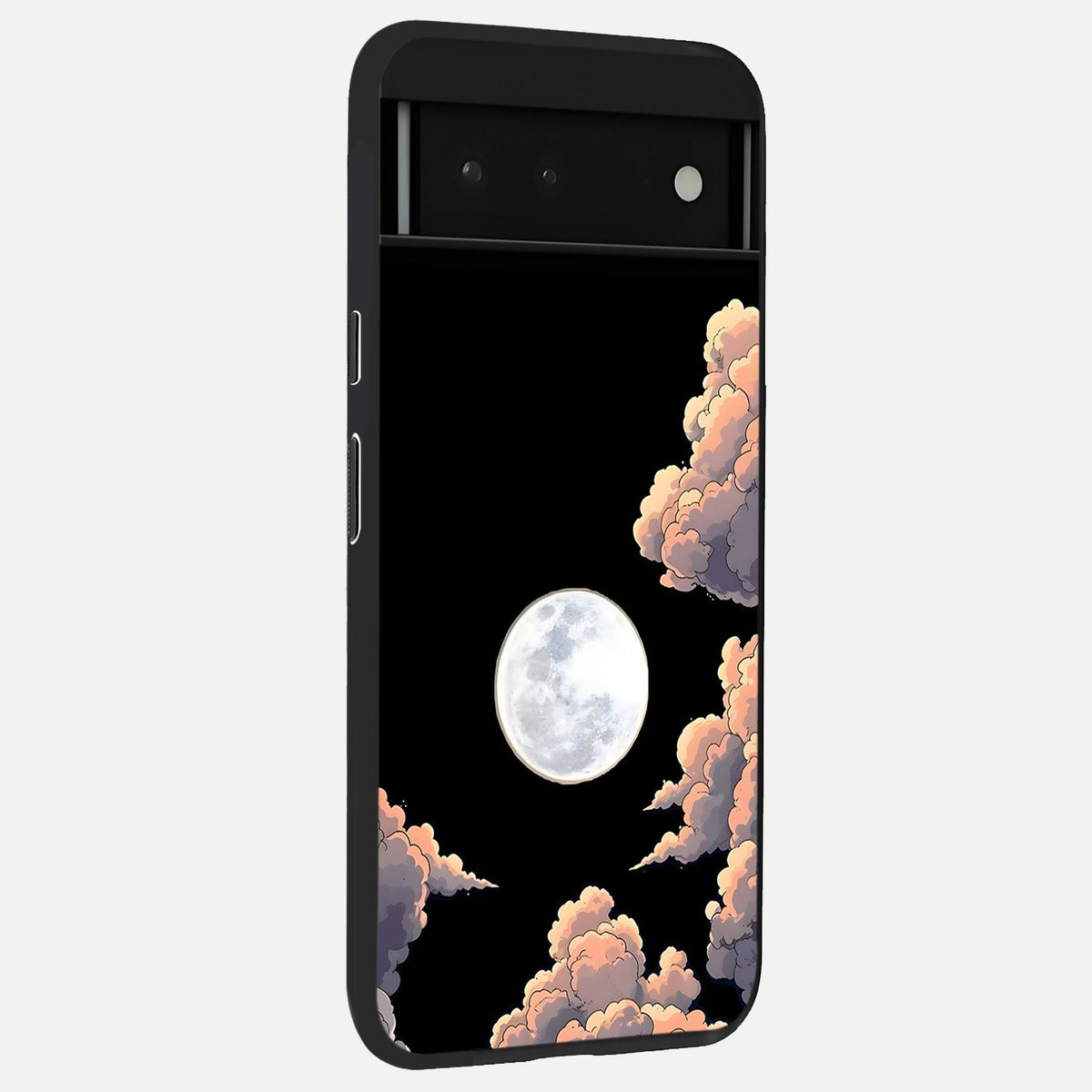 Shade Cloud Moon back cover For Google Pixel 6 slim fit glass case with vibrant aesthetic design