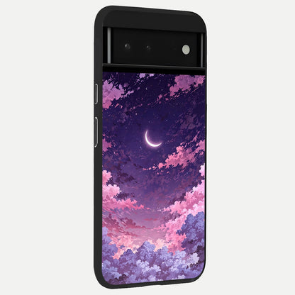  Sky Drift Clouds back cover For Google Pixel 6 slim fit glass case with vibrant aesthetic design