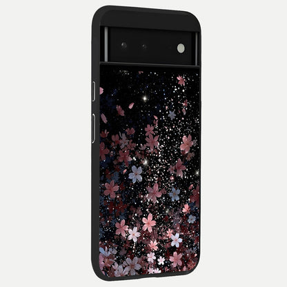  Starlit Flower Dreams back cover For Google Pixel 6 slim fit glass case with vibrant aesthetic design
