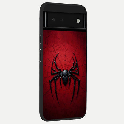  Superhero Web Emblem back cover For Google Pixel 6 slim fit glass case with vibrant aesthetic design
