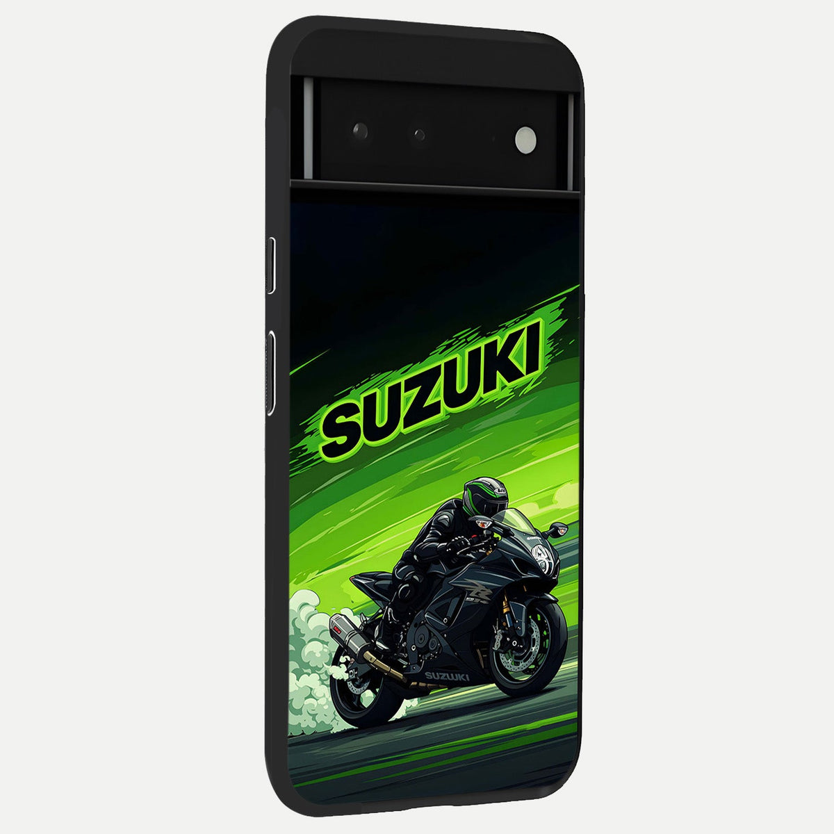  Suzuki Speed Beast back cover For Google Pixel 6 slim fit glass case with vibrant aesthetic design
