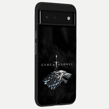  Throne Wolf Legacy back cover For Google Pixel 6 slim fit glass case with vibrant aesthetic design