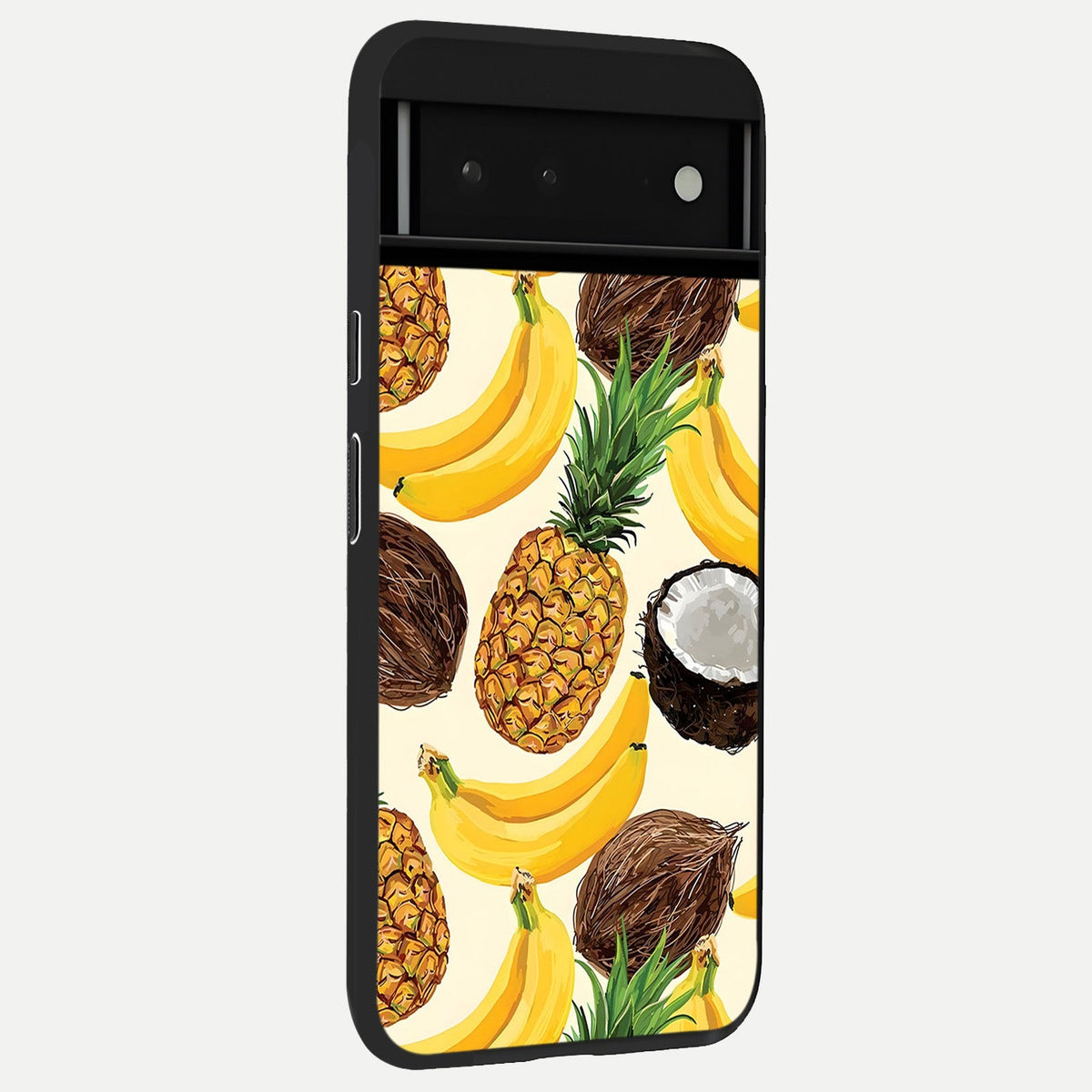  Tropical Fruit Mood back cover For Google Pixel 6 slim fit glass case with vibrant aesthetic design