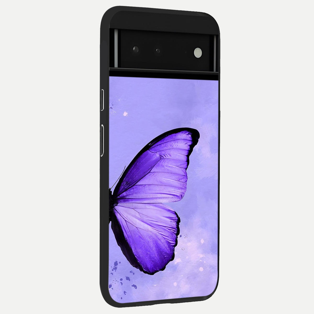  Violet Dream Wing back cover For Google Pixel 6 slim fit glass case with vibrant aesthetic design