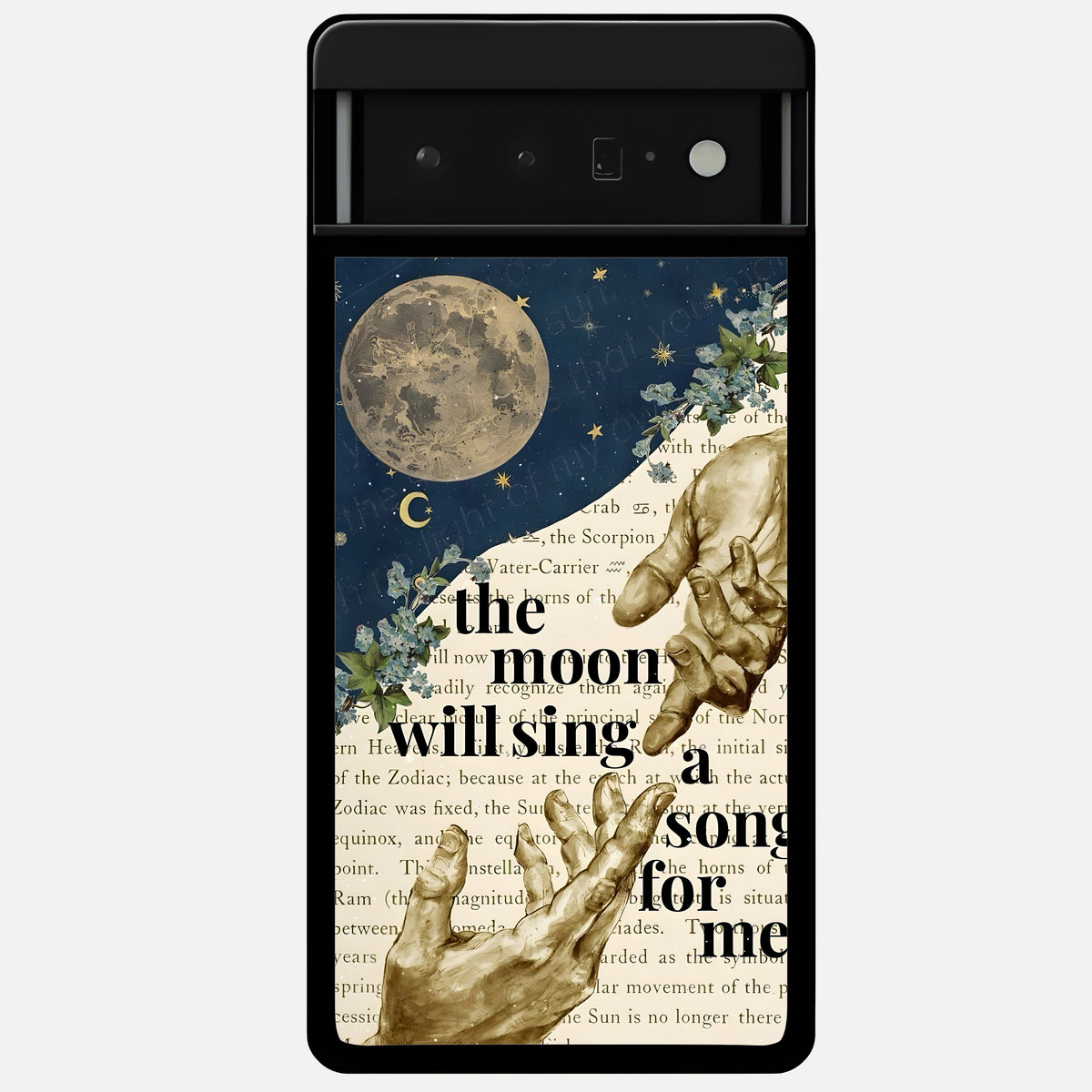  Aesthetic Divine Glass Case For Google Pixel 6 Pro back cover – full design glossy printed glass finish