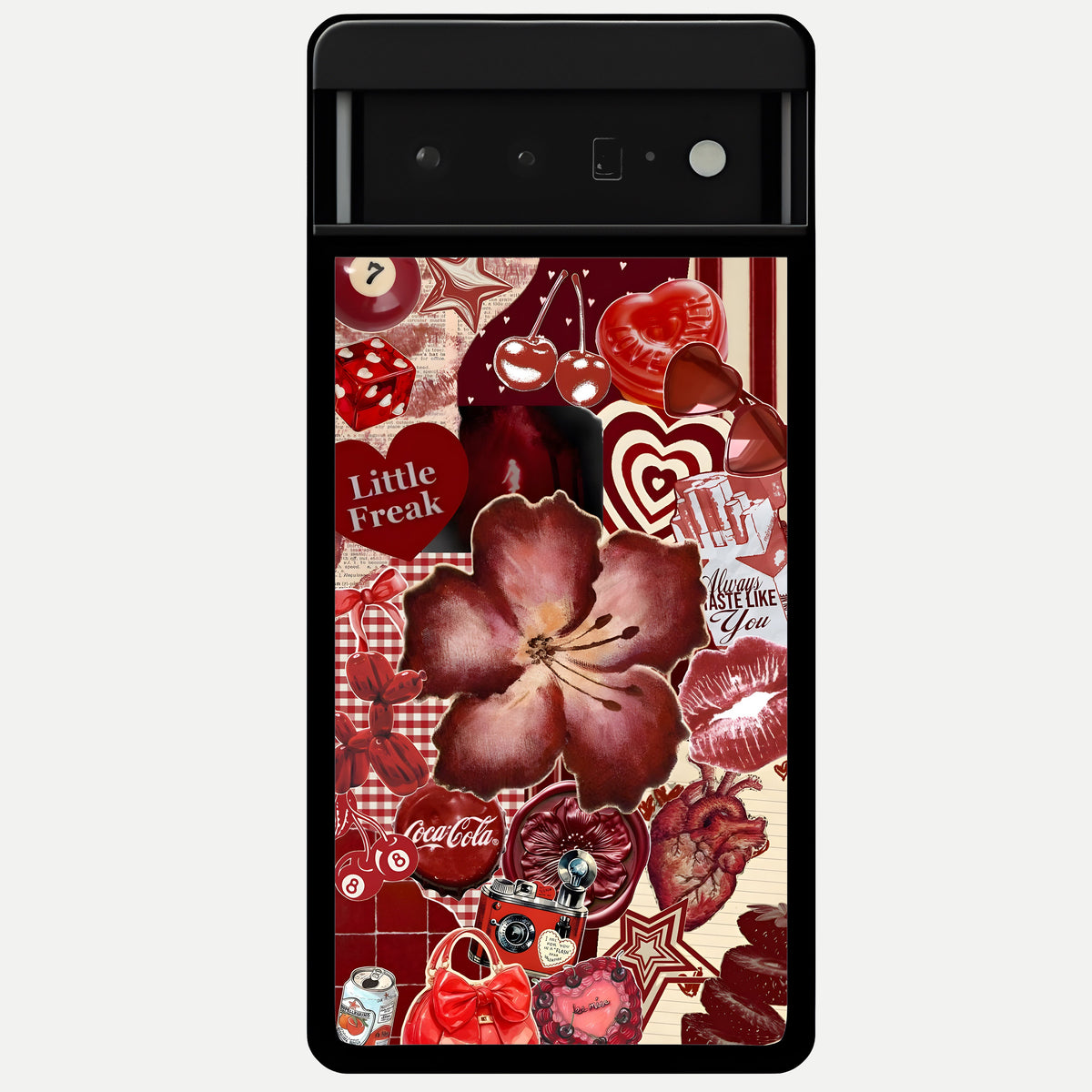  Aesthetic Little Freak Glass Case For Google Pixel 6 Pro back cover – full design glossy printed glass finish