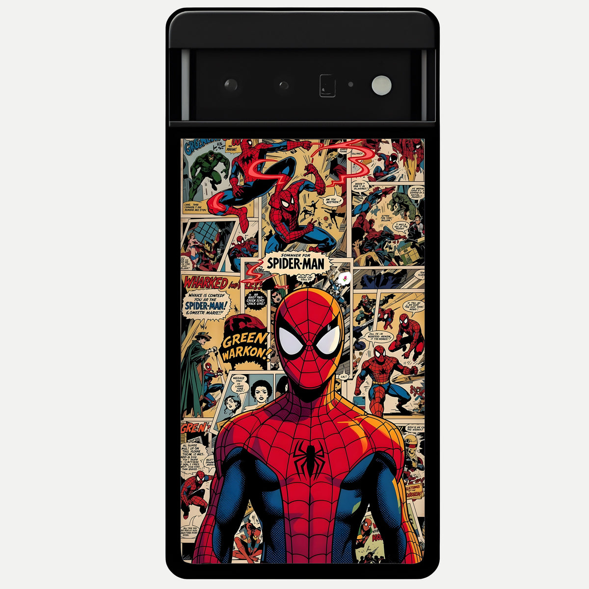  Aesthetic Spider Glass Case For Google Pixel 6 Pro back cover – full design glossy printed glass finish