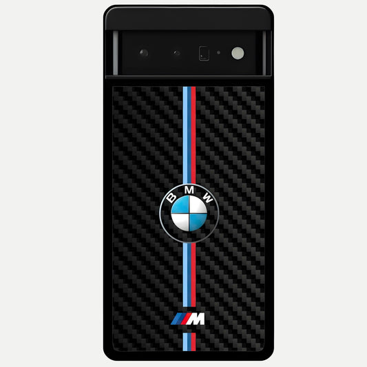  BMW Pattern Glass Case For Google Pixel 6 Pro back cover – full design glossy printed glass finish