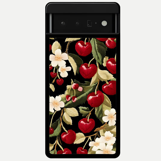  Blooming Spendor Bird Glass Case For Google Pixel 6 Pro back cover – full design glossy printed glass finish
