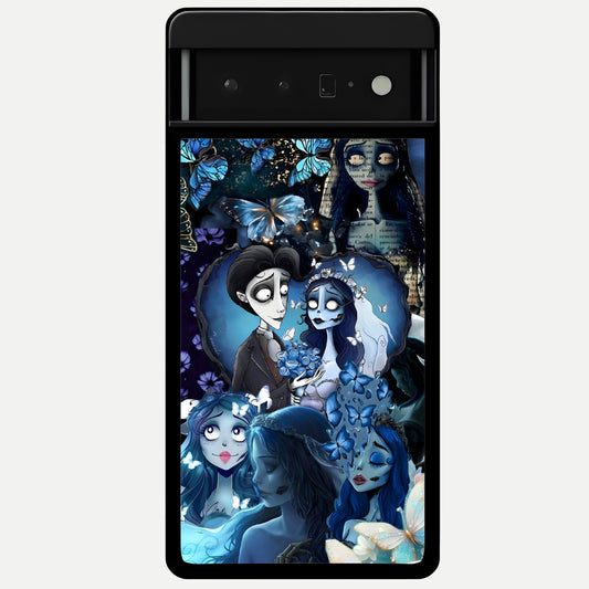  Butterfly Ghost Soul Glass Case For Google Pixel 6 Pro back cover – full design glossy printed glass finish