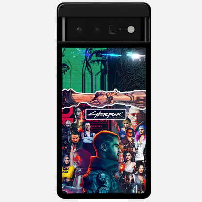  CYBERPUNK Legacy Glass Case For Google Pixel 6 Pro back cover – full design glossy printed glass finish