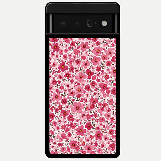  Cherry Blossom Charm Glass Case For Google Pixel 6 Pro back cover – full design glossy printed glass finish