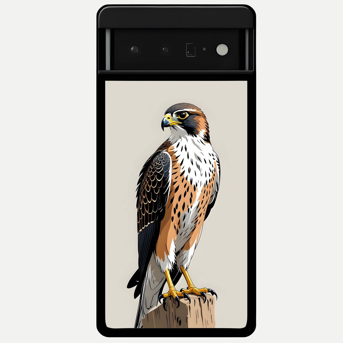  Clever Eagle Glass Case For Google Pixel 6 Pro back cover – full design glossy printed glass finish