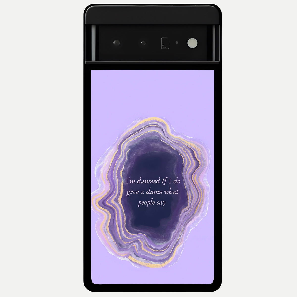  Damned People Quote Glass Case For Google Pixel 6 Pro back cover – full design glossy printed glass finish