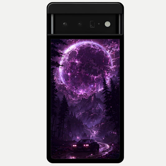  Eternal Cosmic Drive Glass Case For Google Pixel 6 Pro back cover – full design glossy printed glass finish