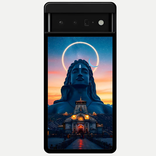  Eternal Shiva Aura Glass Case For Google Pixel 6 Pro back cover – full design glossy printed glass finish