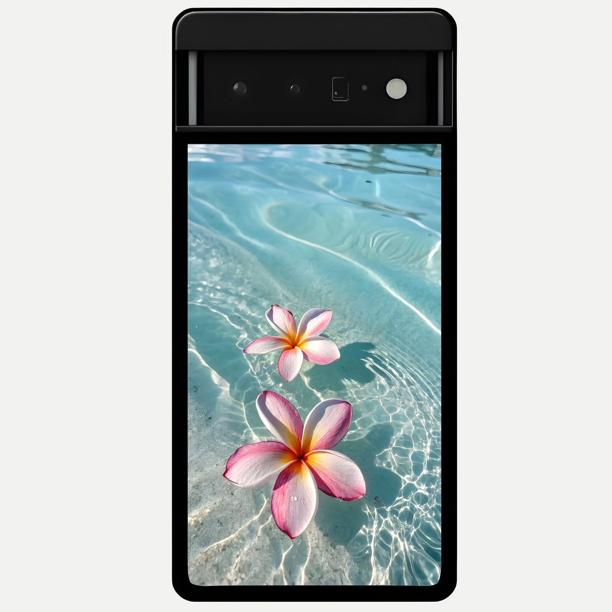 Floating Bloom Bliss Glass Case For Google Pixel 6 Pro back cover – full design glossy printed glass finish