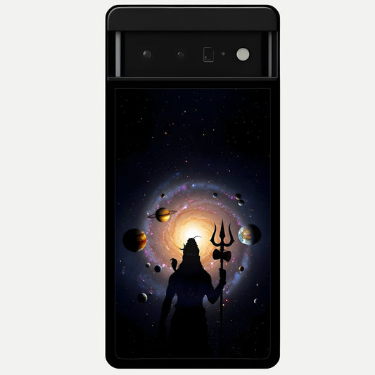  Galactic Shiva Vision Glass Case For Google Pixel 6 Pro back cover – full design glossy printed glass finish