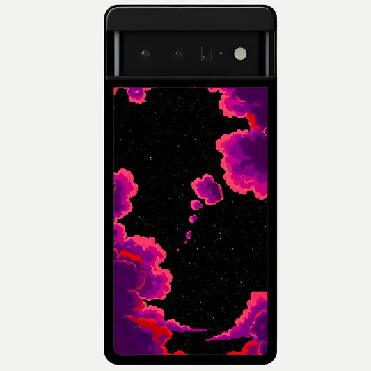  Galaxy Dream Frame Glass Case For Google Pixel 6 Pro back cover – full design glossy printed glass finish