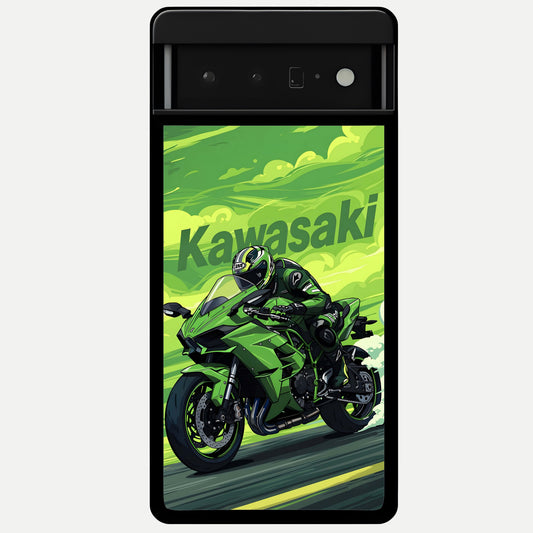  Greenery Sky Glass Case For Google Pixel 6 Pro back cover – full design glossy printed glass finish