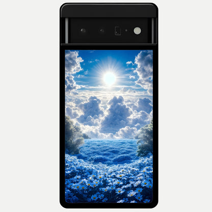  Heavenly Daisy Horizon Glass Case For Google Pixel 6 Pro back cover – full design glossy printed glass finish