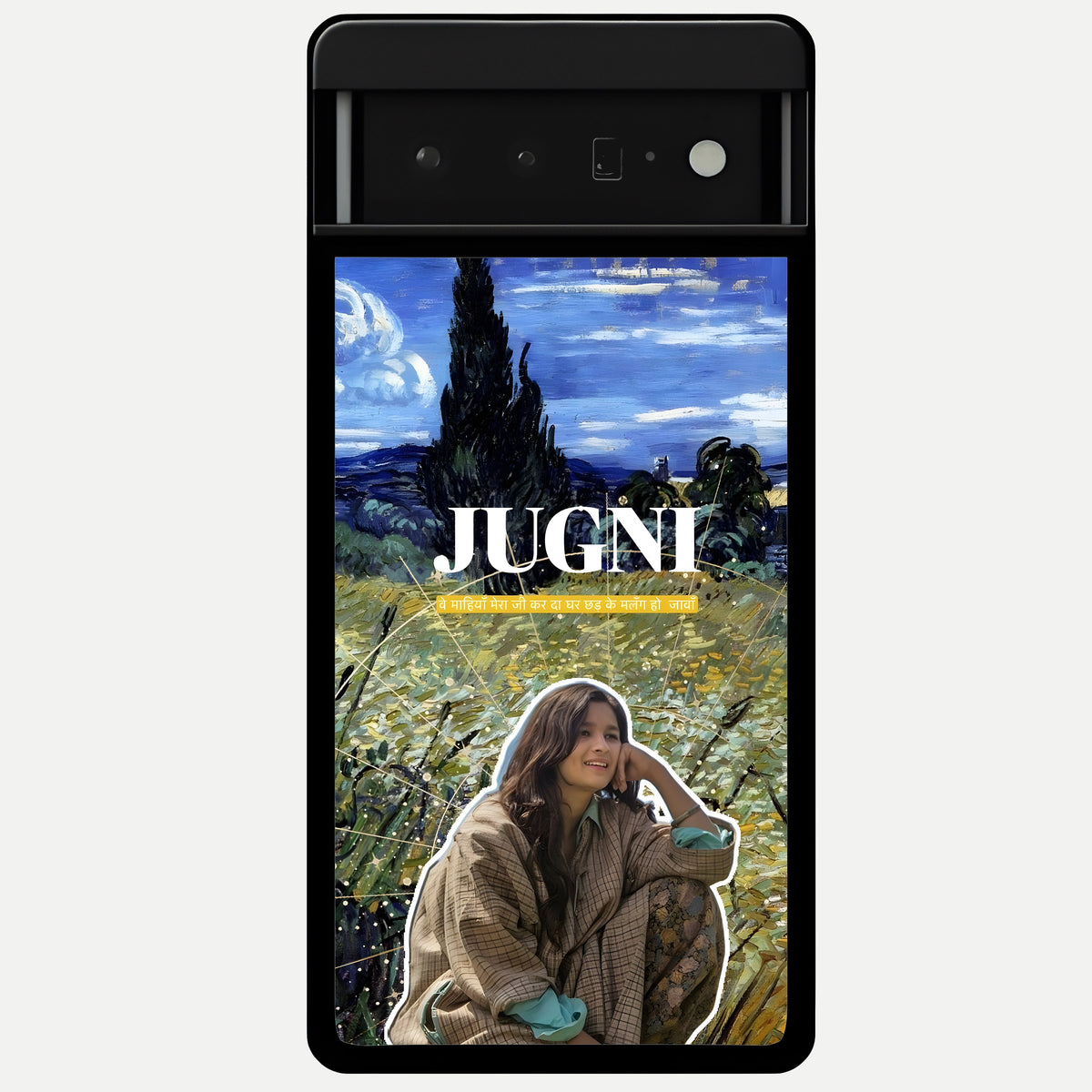  Jugni Soul Vibes Glass Case For Google Pixel 6 Pro back cover – full design glossy printed glass finish