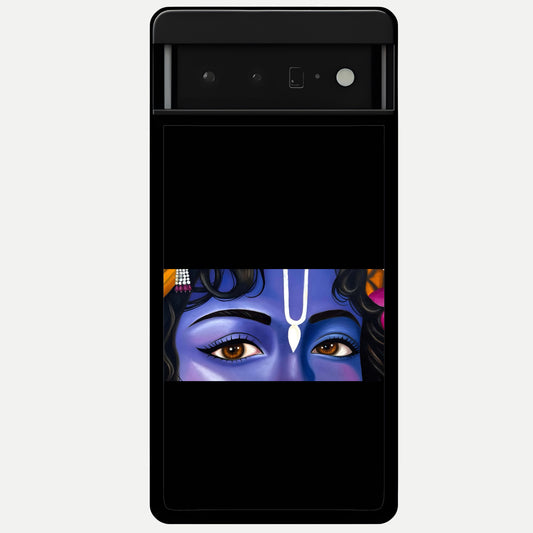  Krishna Eye Glass Case For Google Pixel 6 Pro back cover – full design glossy printed glass finish