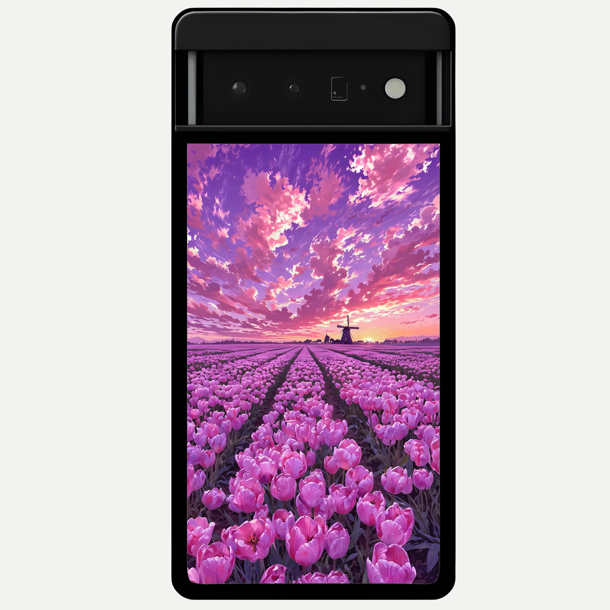  Lavender Dream Skies Glass Case For Google Pixel 6 Pro back cover – full design glossy printed glass finish