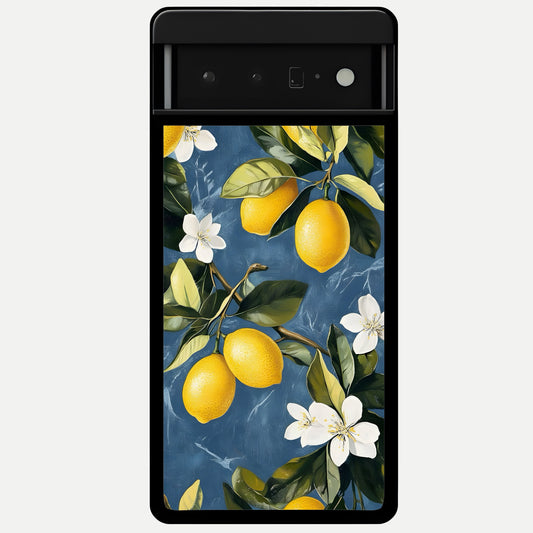  Lemon Dream Garden Glass Case For Google Pixel 6 Pro back cover – full design glossy printed glass finish