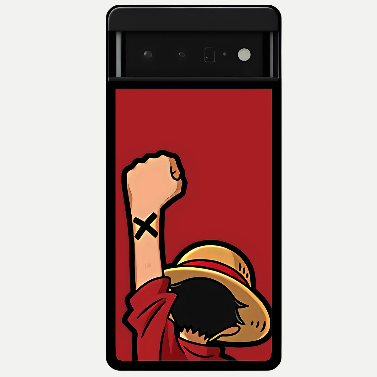  Luffy X Spirit Glass Case For Google Pixel 6 Pro back cover – full design glossy printed glass finish