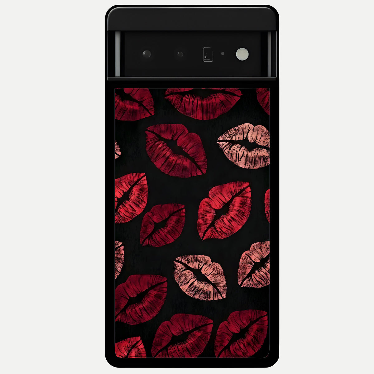  Midnight Kiss Love Glass Case For Google Pixel 6 Pro back cover – full design glossy printed glass finish