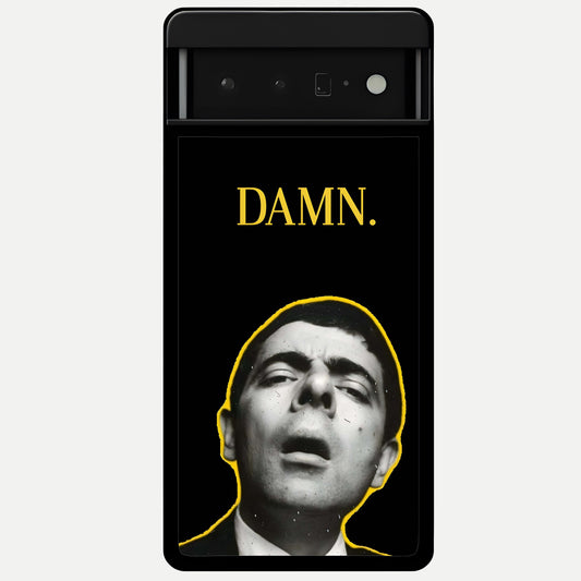  Mr Bean Damn Glass Case For Google Pixel 6 Pro back cover – full design glossy printed glass finish