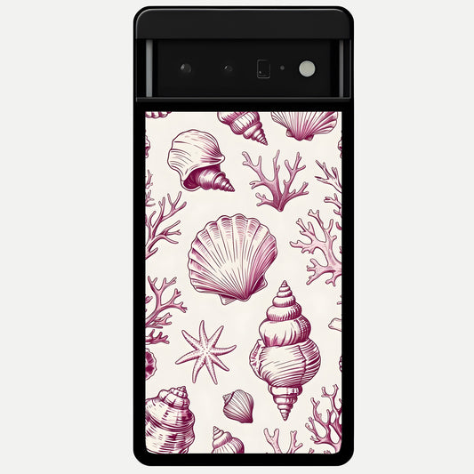  Pink Power Sparks Glass Case For Google Pixel 6 Pro back cover – full design glossy printed glass finish
