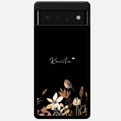  Quiet Garden Tune Custom Name Glass Case For Google Pixel 6 Pro back cover – full design glossy printed glass finish