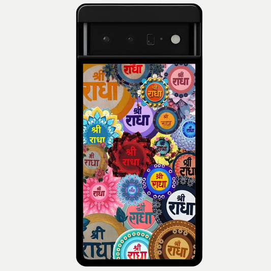  Radha Divine Bloom Glass Case For Google Pixel 6 Pro back cover – full design glossy printed glass finish