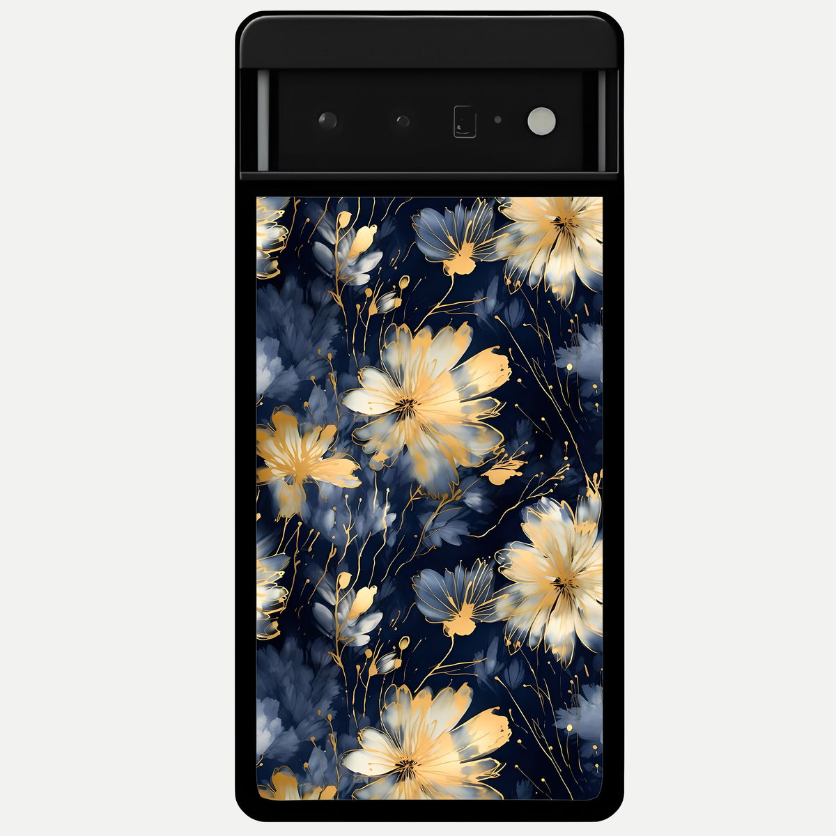  Royal Petal Dream Glass Case For Google Pixel 6 Pro back cover – full design glossy printed glass finish