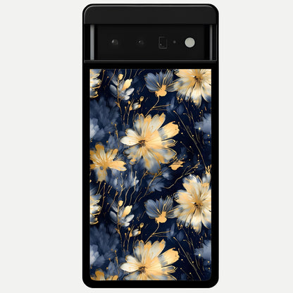  Royal Petal Dream Glass Case For Google Pixel 6 Pro back cover – full design glossy printed glass finish