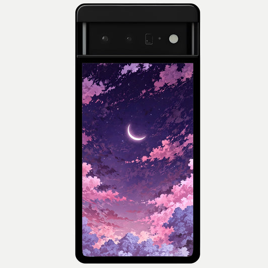  Sky Drift Clouds Glass Case For Google Pixel 6 Pro back cover – full design glossy printed glass finish