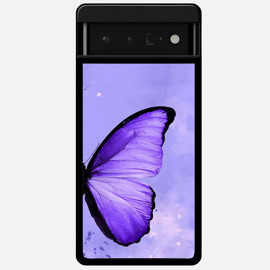  Violet Dream Wing Glass Case For Google Pixel 6 Pro back cover – full design glossy printed glass finish