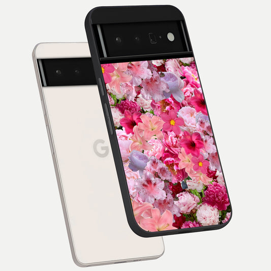  Bloom Crush Fantasy phone case For Google Pixel 6 Pro showing premium glass back cover with detailed artwork