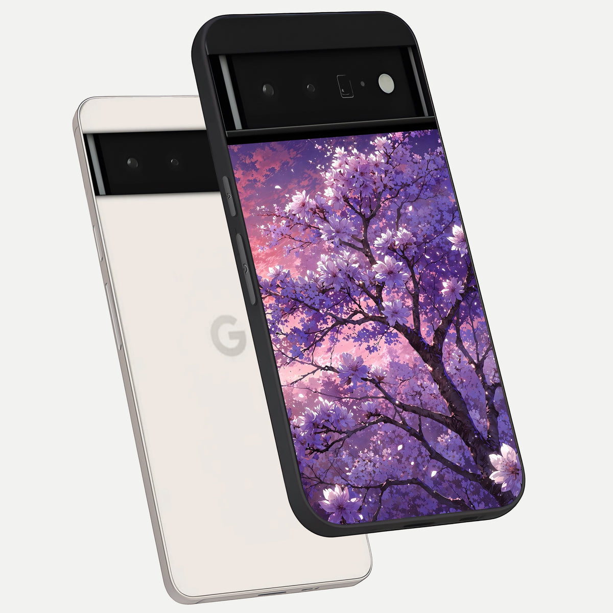  Blossom Tree phone case For Google Pixel 6 Pro showing premium glass back cover with detailed artwork