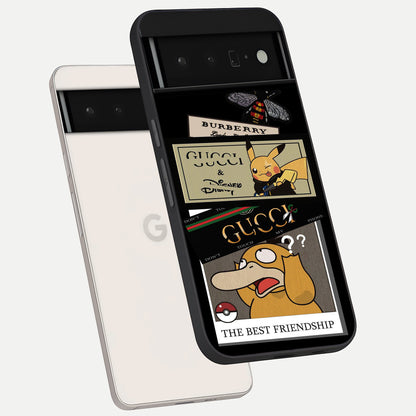  Cartoon Brand Play Mashup phone case For Google Pixel 6 Pro showing premium glass back cover with detailed artwork
