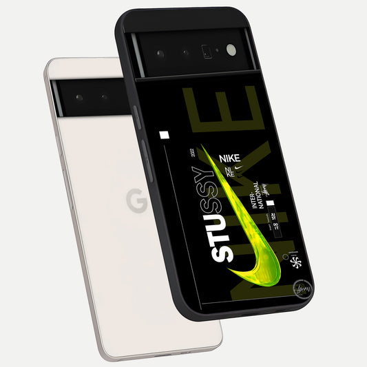  Neon Street Edition phone case For Google Pixel 6 Pro showing premium glass back cover with detailed artwork