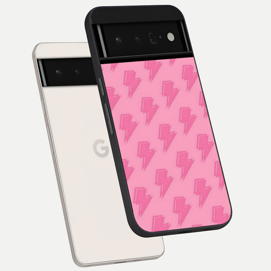  Pink Moo Magic phone case For Google Pixel 6 Pro showing premium glass back cover with detailed artwork