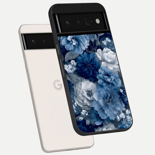  Royal Bloom Garden phone case For Google Pixel 6 Pro showing premium glass back cover with detailed artwork